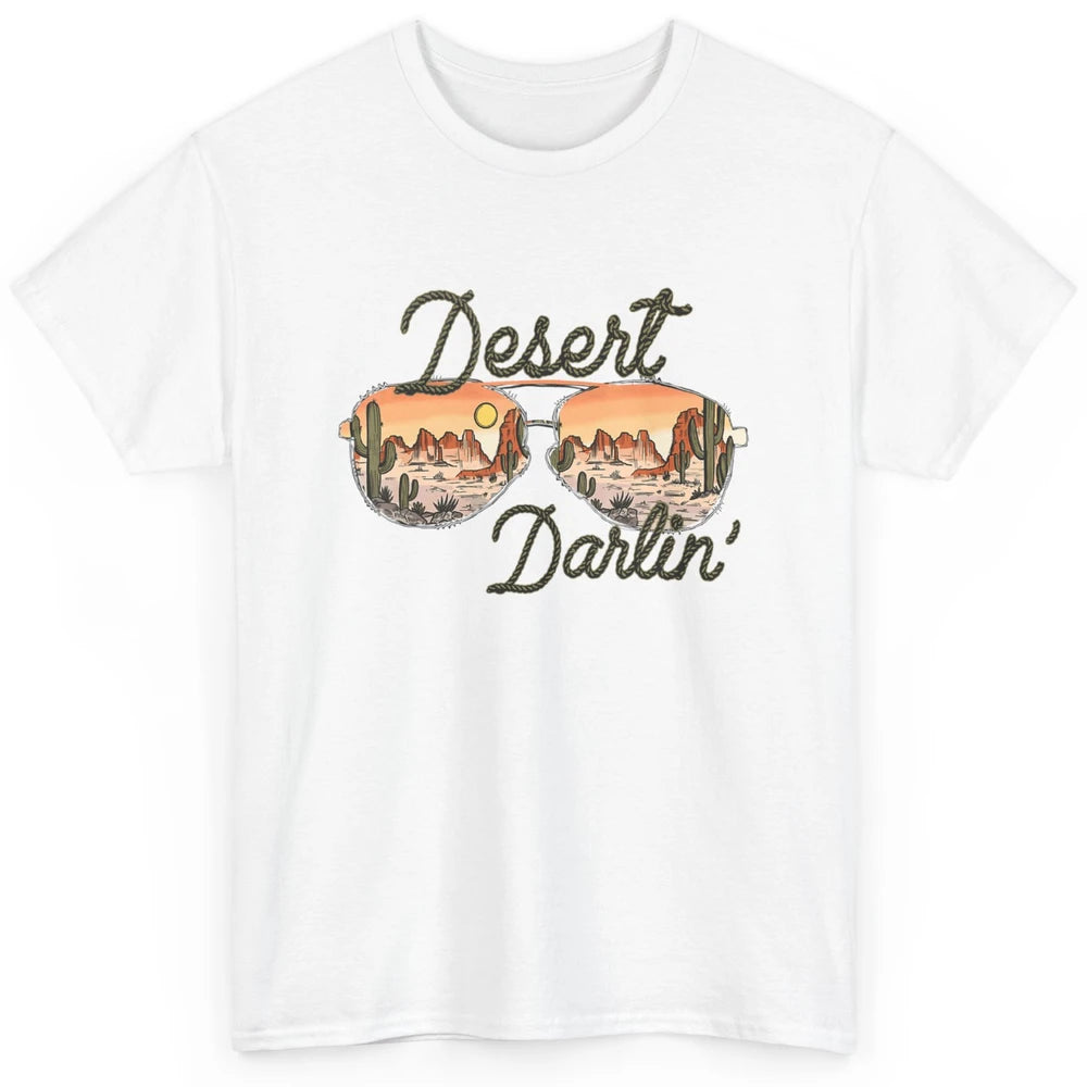 Desert Girl Sunglasses Desert Darlin' Cactus Western Cowgirl Classic Unisex T-Shirt