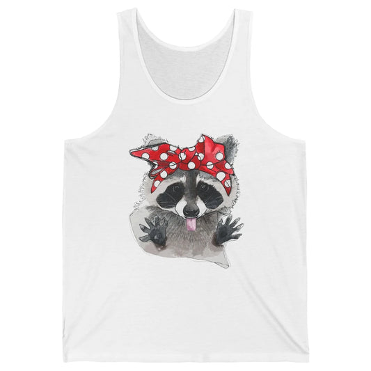 Bandana Racoon Baby Trashed Racoon Panda Lovers Gift Unisex Jersey Tank