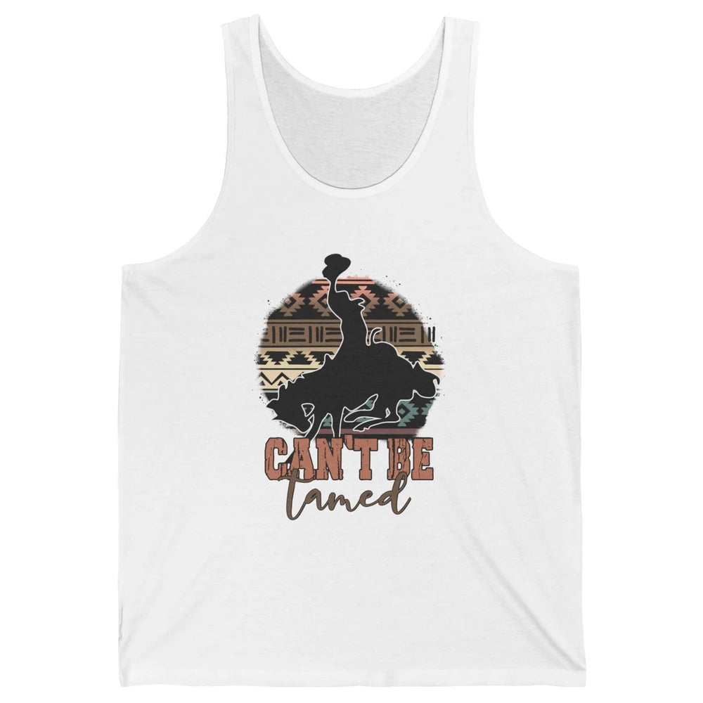 Can’t be Tamed Cowboy Saddle Horseback Western Country Unisex Jersey Tank