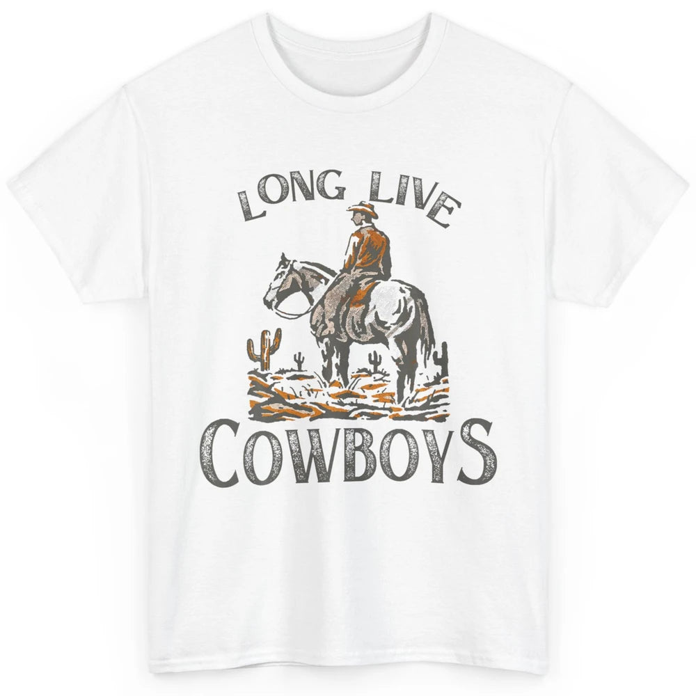 Desert Cowboy Retro Riding Horse Howdy Western Country Rodeo Classic Unisex T-Shirt