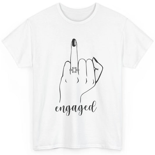 Engaged AF Bride To Be Wedding Ring Future Mrs. Bachelorette Classic Unisex T-Shirt