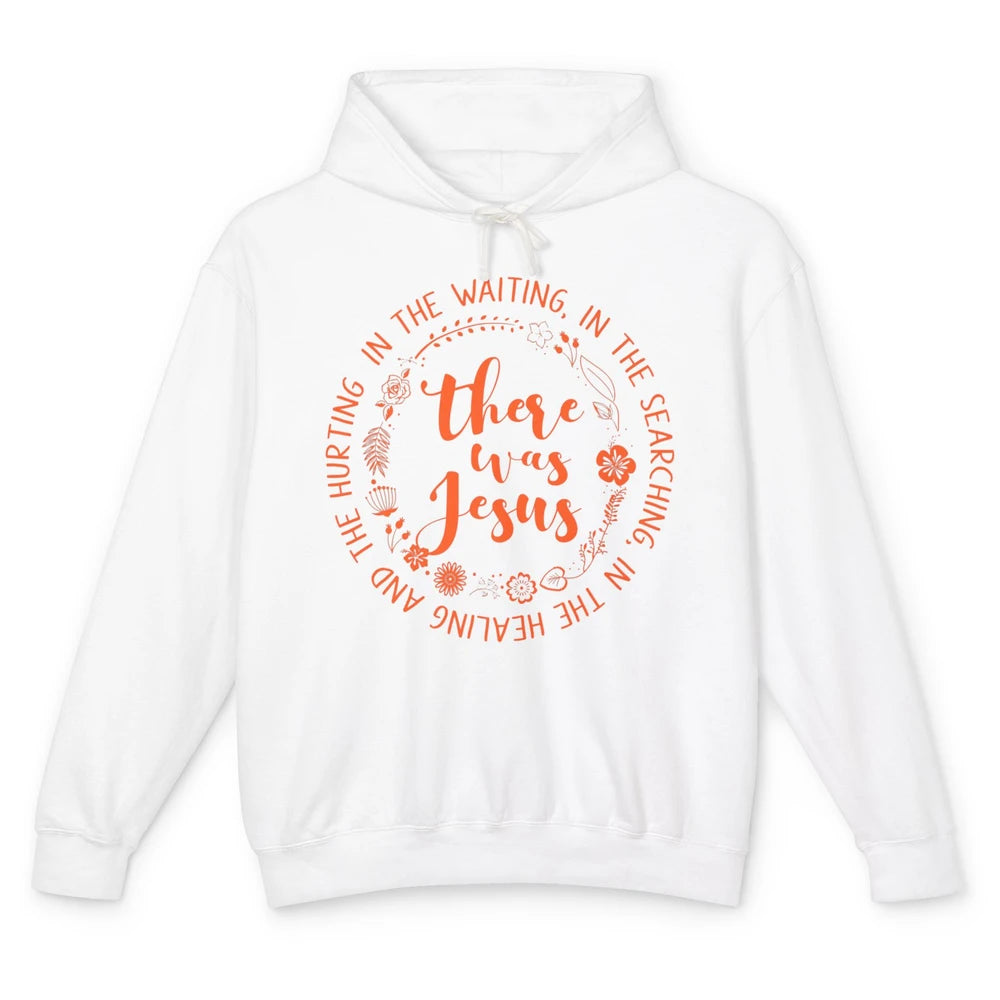 There Was Jesus Christian Faith God Botanical Floral Bible Unisex Lightweight Hoodie