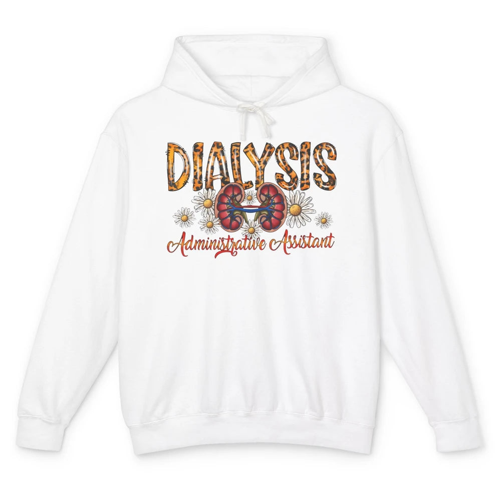 Floral Lungs Dialysis Administrative Assistant Nephrology Unisex Lightweight Hoodie