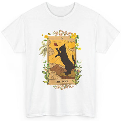 Funny Cat The Fool Tarot Card Halloween Costume Cat Lovers Classic Unisex T-Shirt