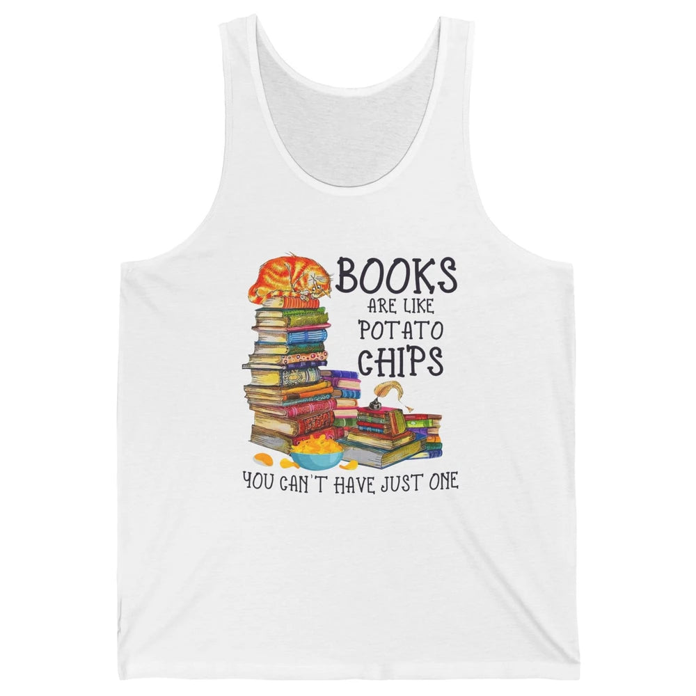 Bookworm Books Are Like Potato Chips You Can’t Have Just One Unisex Jersey Tank