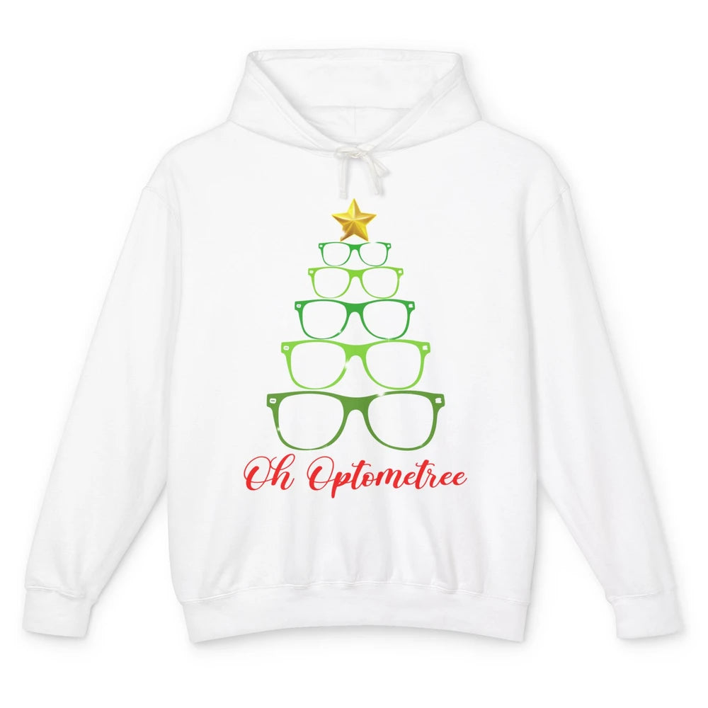 Glasses Christmas Tree Oh Optometree Optometry Optician Gift Unisex Lightweight Hoodie