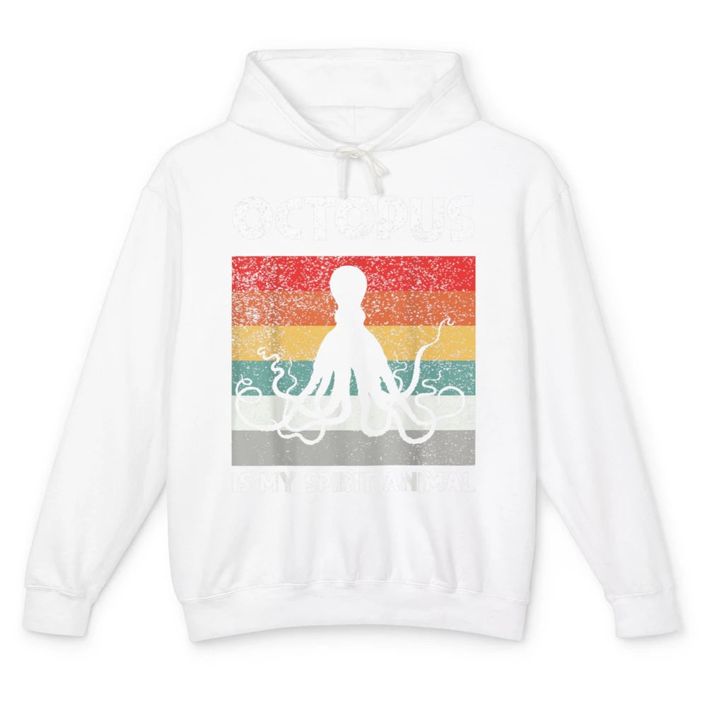 Funny Octopus My Spirit Animal Kraken Sea Marine Creature Unisex Lightweight Hoodie