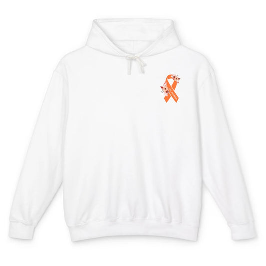 Functional Neurological Disorder Awareness FND Orange Ribbon Unisex Lightweight Hoodie