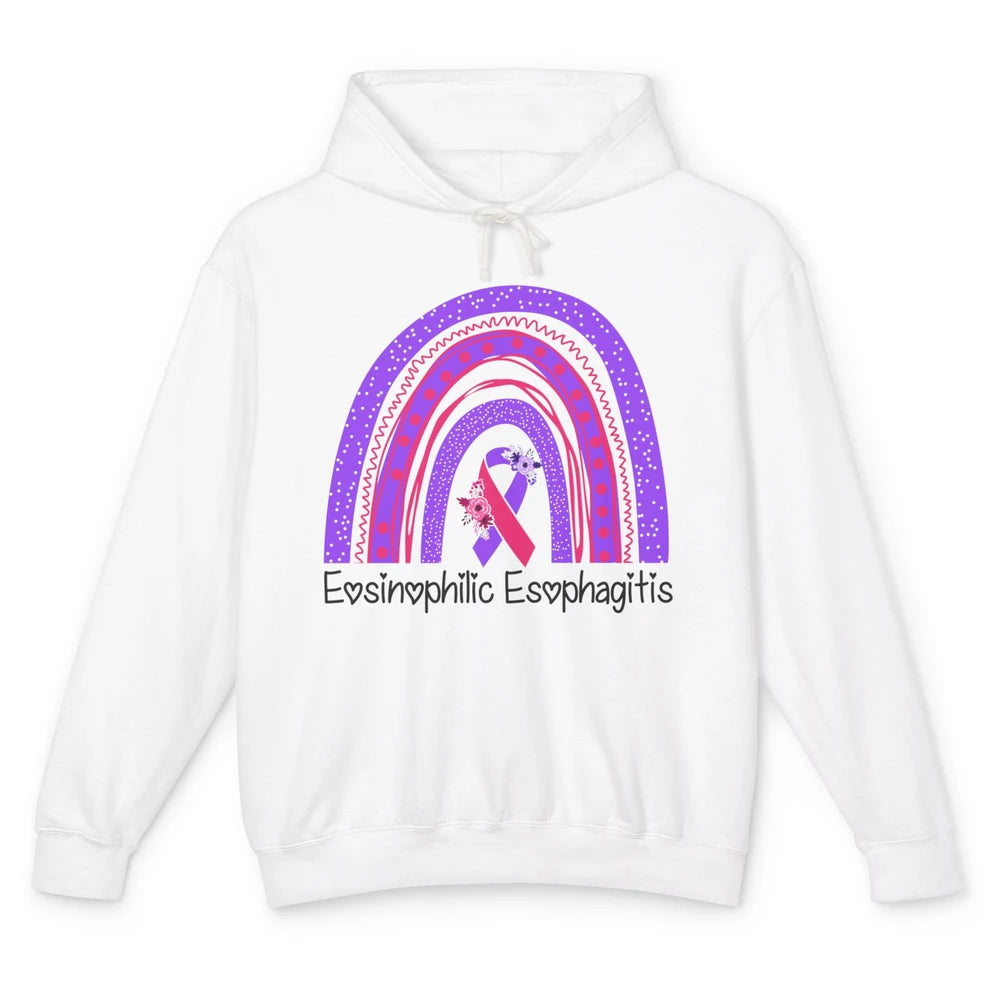 Eosinophilic Esophagitis Awareness Awareness EOE Rainbow Unisex Lightweight Hoodie