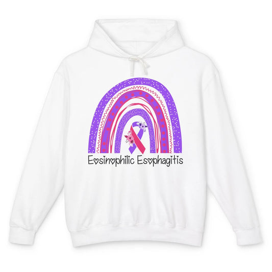 Eosinophilic Esophagitis Awareness Awareness EOE Rainbow Unisex Lightweight Hoodie