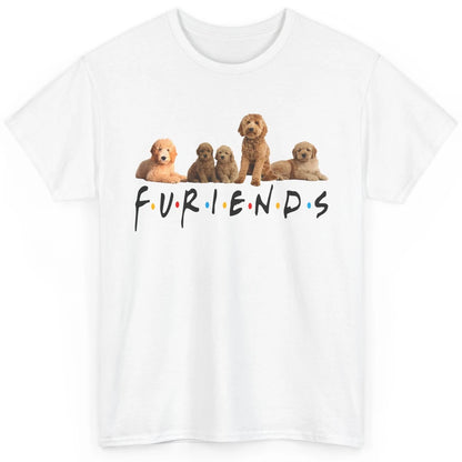 Cute Furiends Golden Doddle Furry Dog Friends Puppy Pet Love Classic Unisex T-Shirt