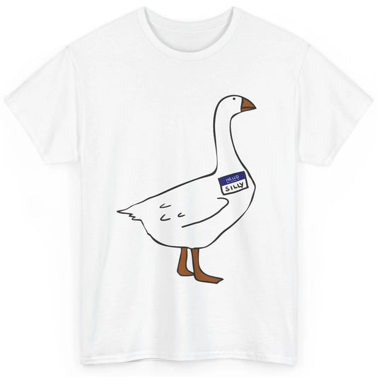 Funny Certified Silly Goose Sarcastic Goose Meme Lovers Classic Unisex T-Shirt