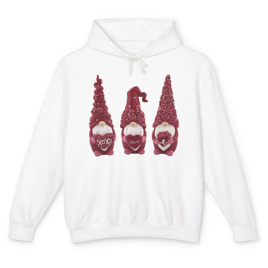 Pink Gnomes Love Valentines Loads Of Love Western Valentine Unisex Lightweight Hoodie