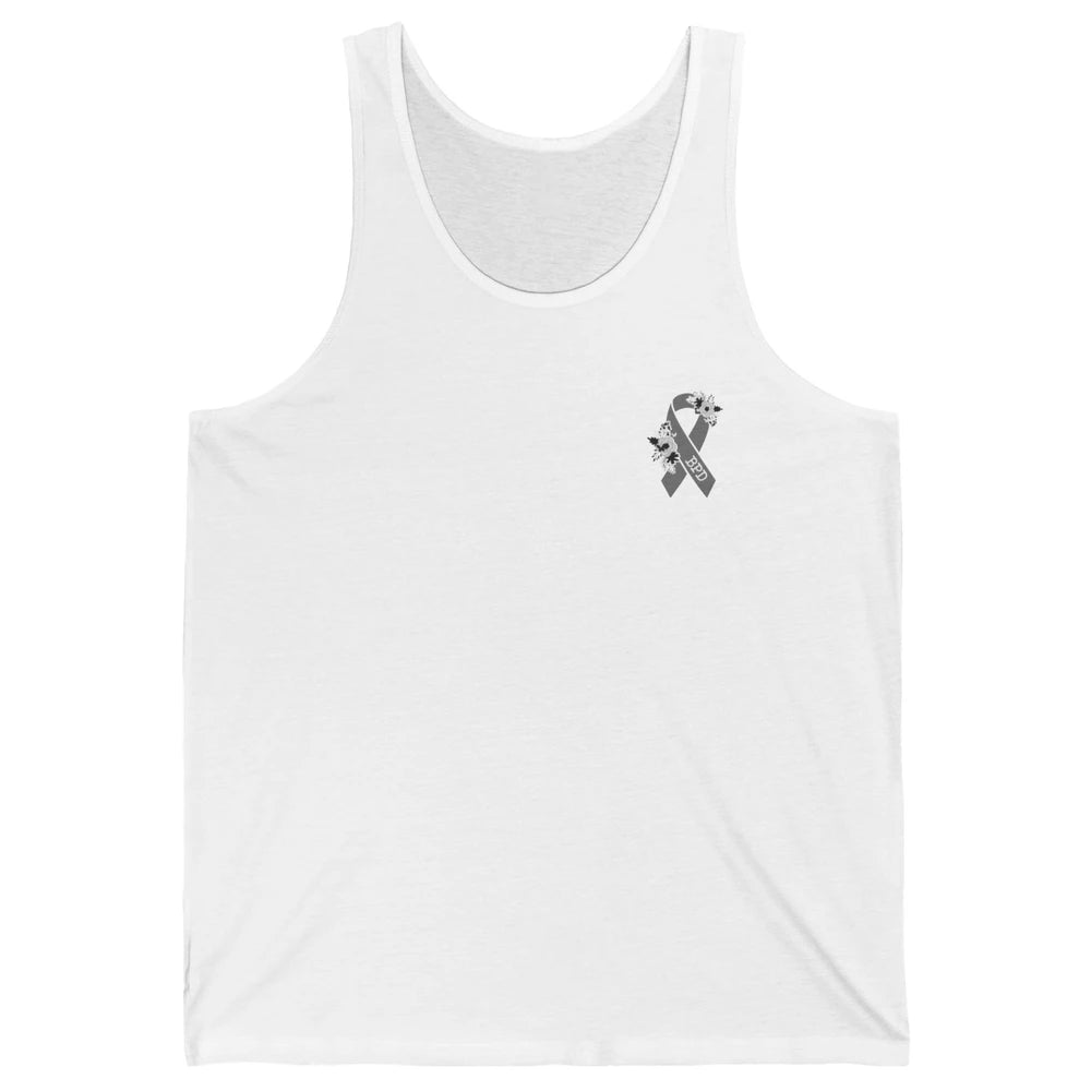 Borderline Personality Disorder Awareness BPD Gray Ribbon Unisex Jersey Tank