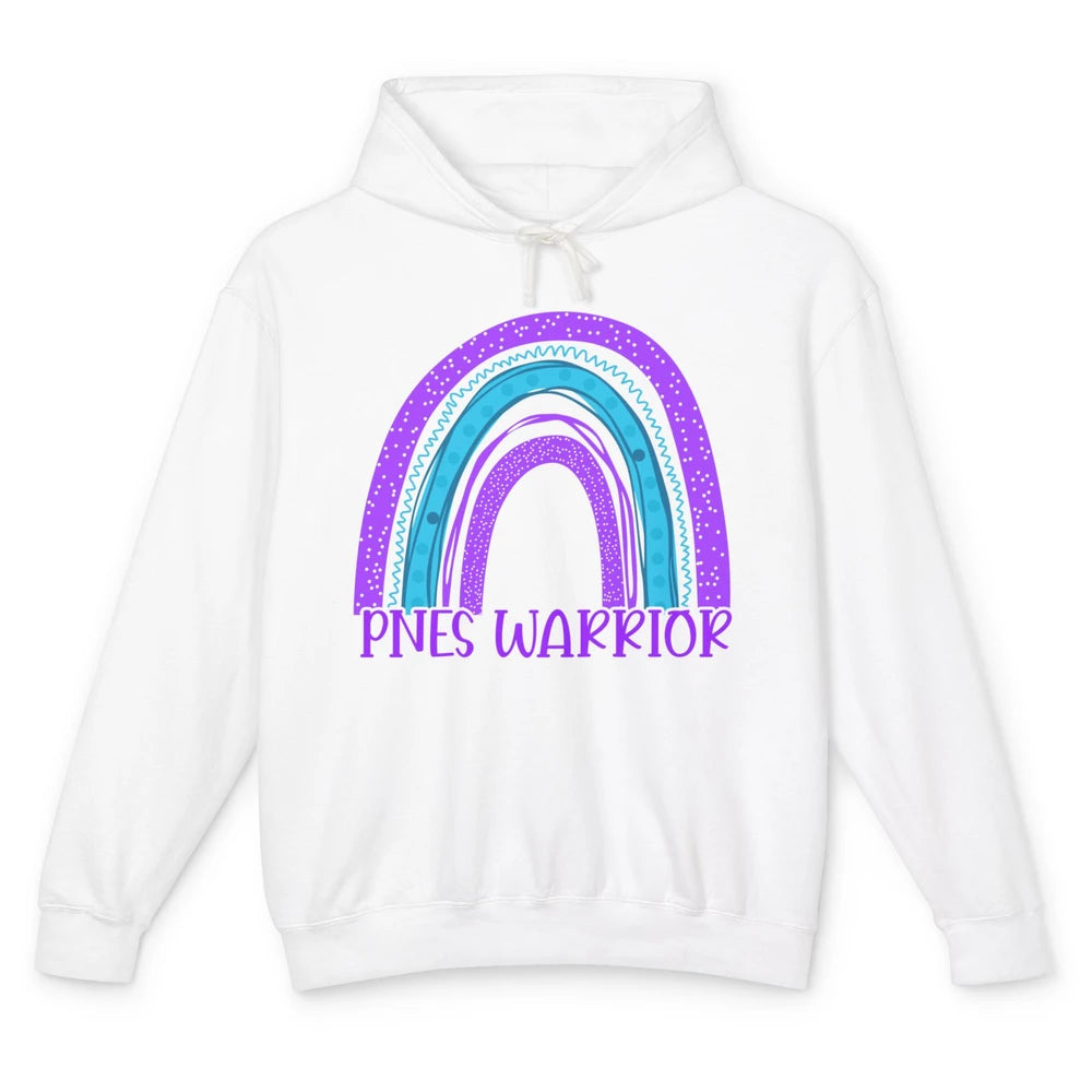 Psychogenic Non-epileptic Seizures PNES Purple Teal Rainbow Unisex Lightweight Hoodie