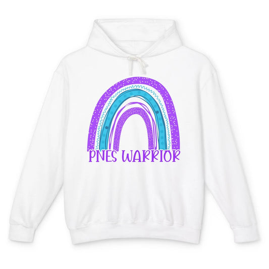 Psychogenic Non-epileptic Seizures PNES Purple Teal Rainbow Unisex Lightweight Hoodie