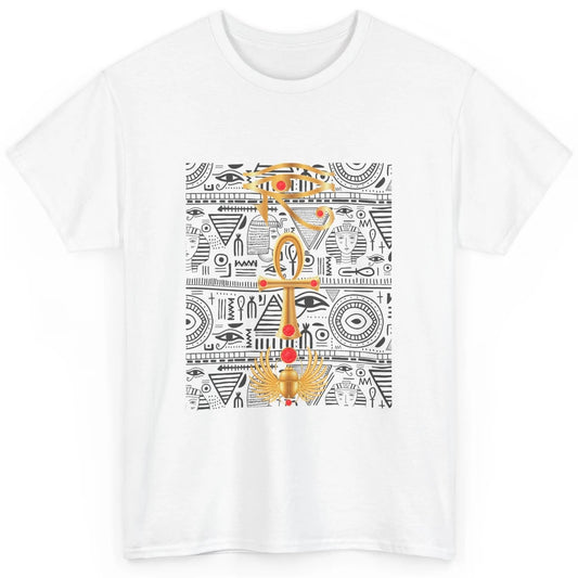 Cool Ancient Egyptian Eye Of Horus Ankh Scarab Egypt History Classic Unisex T-Shirt