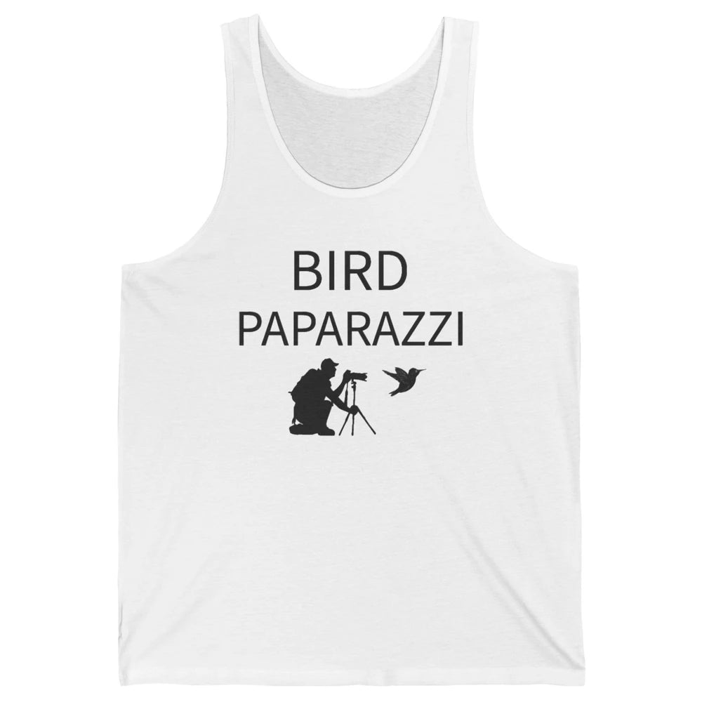 Birdwatching Funny Bird Paparazzi Birding Photography Bird Unisex Jersey Tank