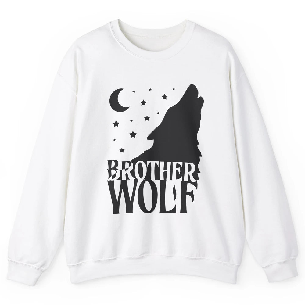 Brother Wolf Wolf Pack Wolf Family Matching Family Outfit Unisex Crewneck Sweatshirt