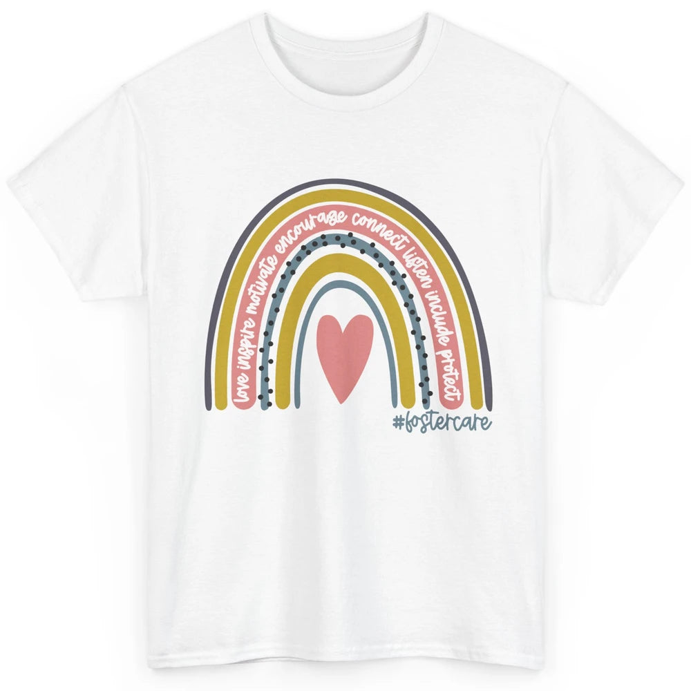 Foster Care Parents Support Rainbow Adoption Love Inspire Classic Unisex T-Shirt