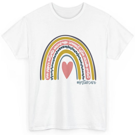 Foster Care Parents Support Rainbow Adoption Love Inspire Classic Unisex T-Shirt