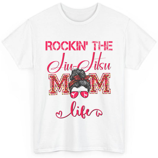 Vintage Messy Bun Jiu Jitsu Mom Life Taekwondo Martial Art Classic Unisex T-Shirt