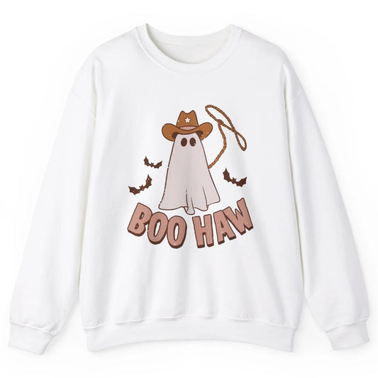 Funny Cowboy Ghost Yeehaw Halloween Western Country Cowboy Unisex Crewneck Sweatshirt