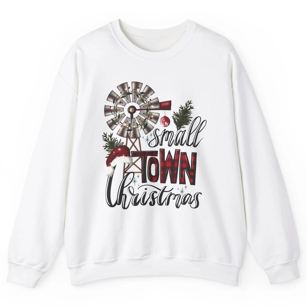 Retro Small Town Christmas Western Hometown Christmas Unisex Crewneck Sweatshirt