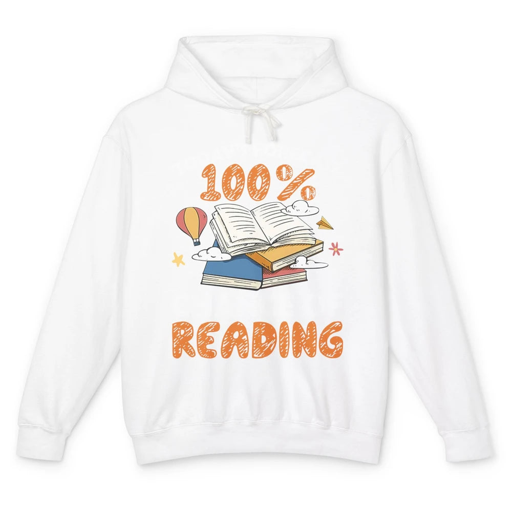 Today Forecast Chance Of Reading Book Lovers Librarian Gift Unisex Lightweight Hoodie