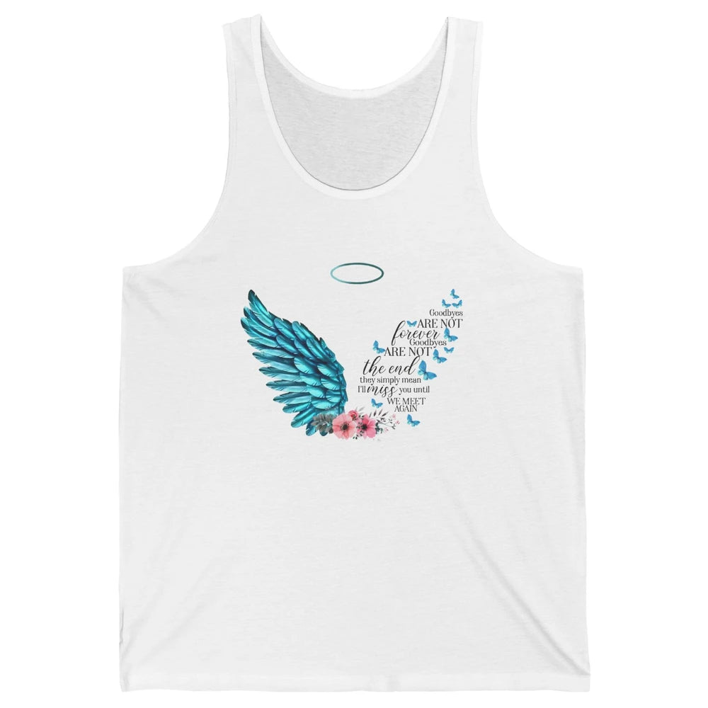 Angel Wing Cardinals Goodbyes Are Not The End Heaven Angel Unisex Jersey Tank