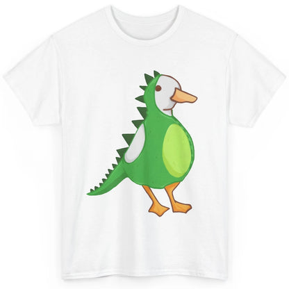 Dino Duck Funny Dinosaur Ducks Cute Duck Lovers Gift Classic Unisex T-Shirt