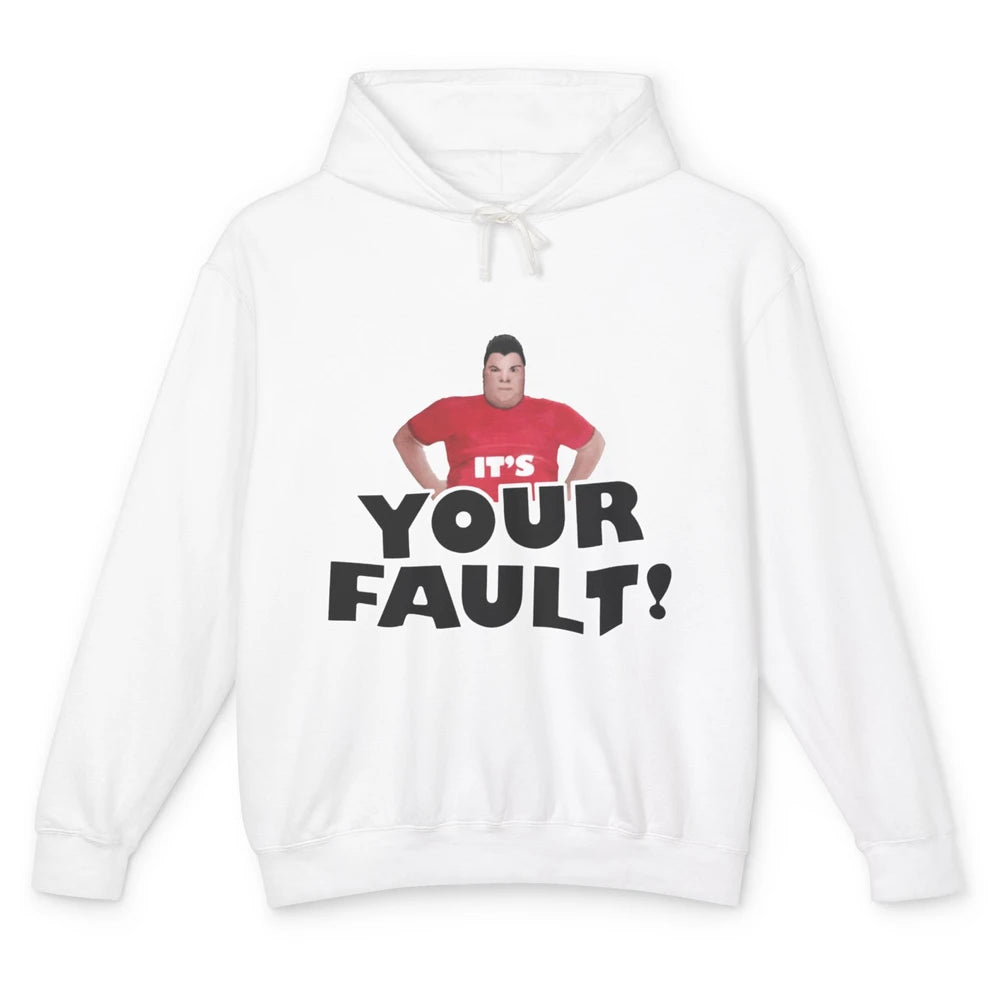 Funny Nikocado Avocado Your Fault Fat Humor Food Meme Pun Unisex Lightweight Hoodie