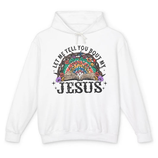 Leopard Bible Verse Let Me Tell You About My Jesus Christian Unisex Lightweight Hoodie