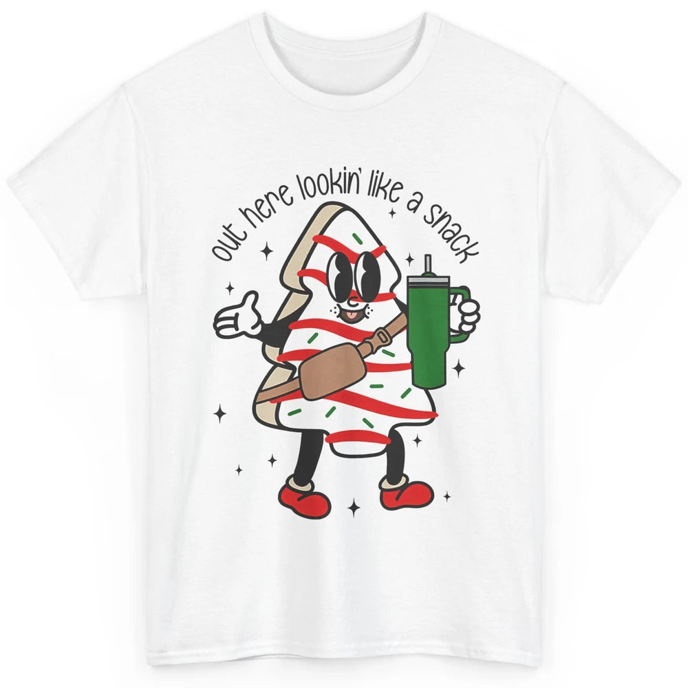 Funny Boo-jee Christmas Tree Cake Out Here Look Like A Snack Classic Unisex T-Shirt