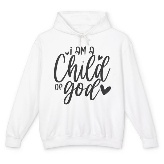 Christian Cross I'm Child Of God Bible Verse Faith Religious Unisex Lightweight Hoodie