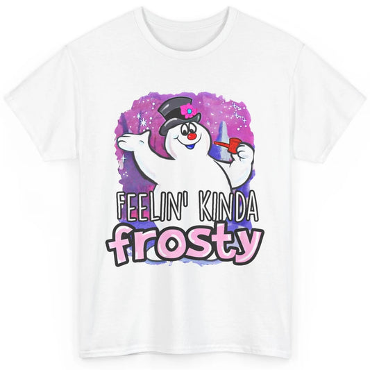 Christmas Snowman Feeling Kinda Frosty Snowflakes Christmas Classic Unisex T-Shirt