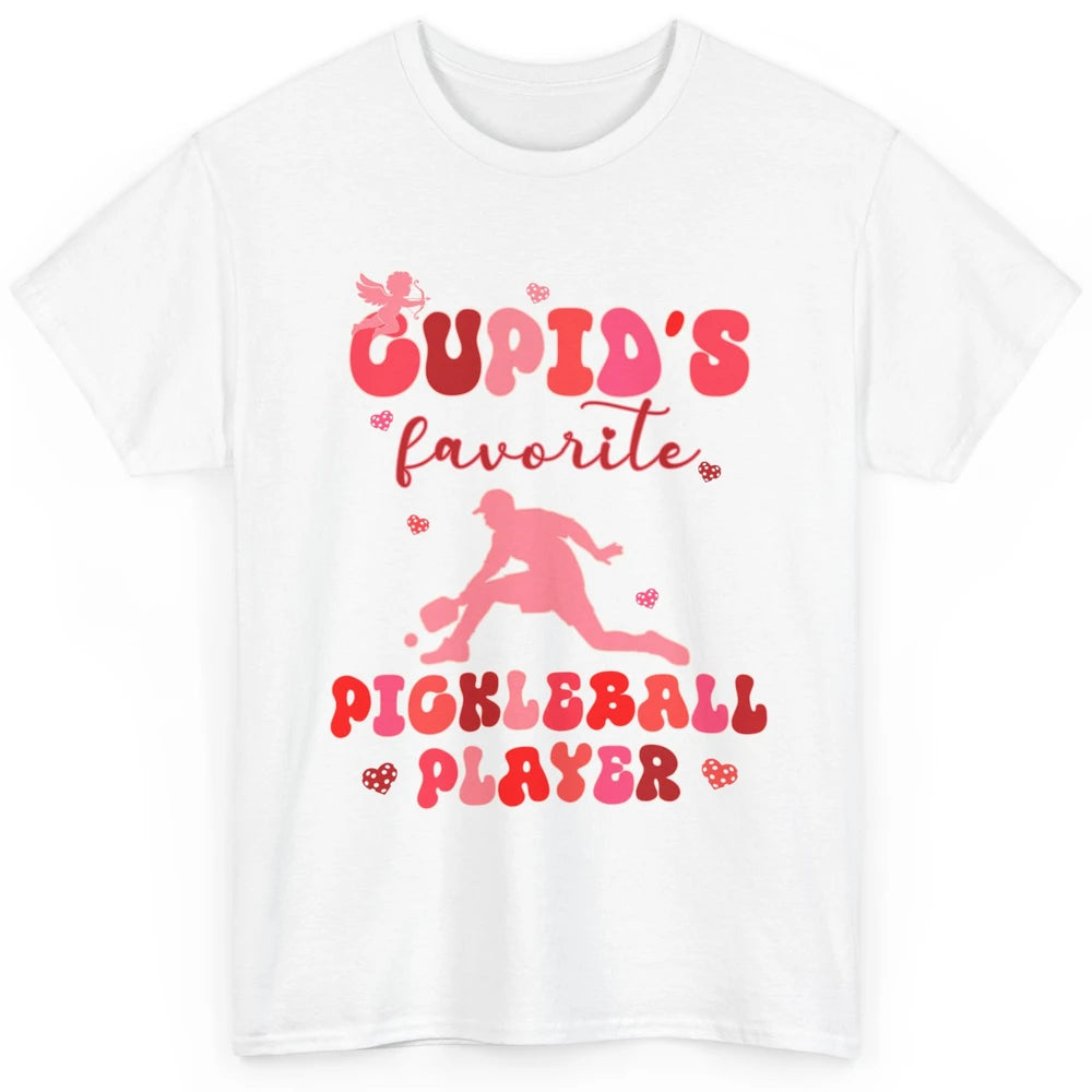 Cupid's Favorite Pickleball Player Happy Valentines Day Love Classic Unisex T-Shirt