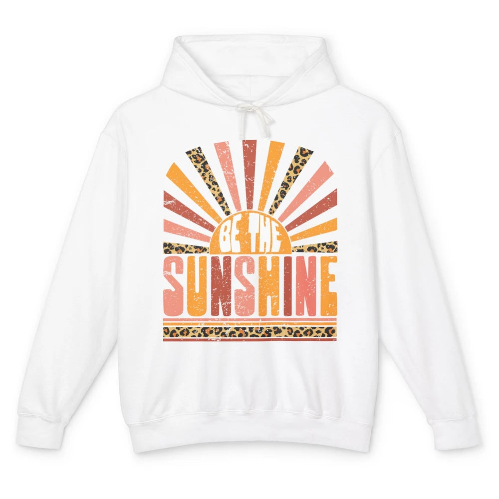 Be The Sunshine Retro Leopard Sun Vintage Summer Vacation Unisex Lightweight Hoodie