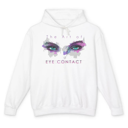 Art Eye Contact Optometry Ophthalmology Optician Watercolor Unisex Lightweight Hoodie