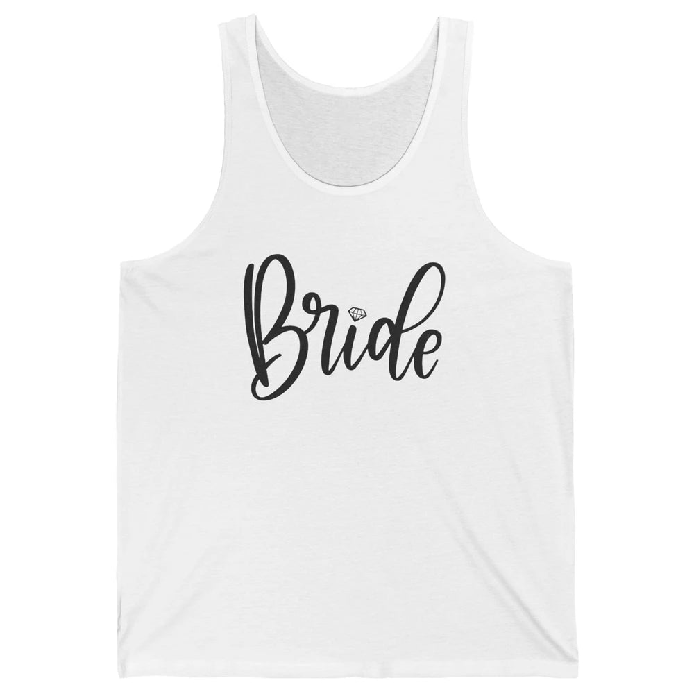 Bride To Be Diamond Ring Future Mrs. Engagement Bachelorette Unisex Jersey Tank