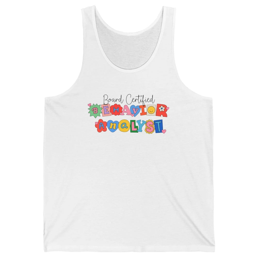 Board Certified Behavior Analyst BCBA Symbols ABA Therapist Unisex Jersey Tank