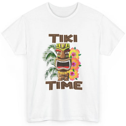 Aloha Flower Luau Tiki Time Hawaii Palm Tree Paradise Beach Classic Unisex T-Shirt