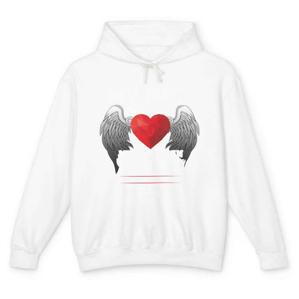 My Mom My Hero My Guardian Angel Mothers Day Mother I Heaven Unisex Lightweight Hoodie