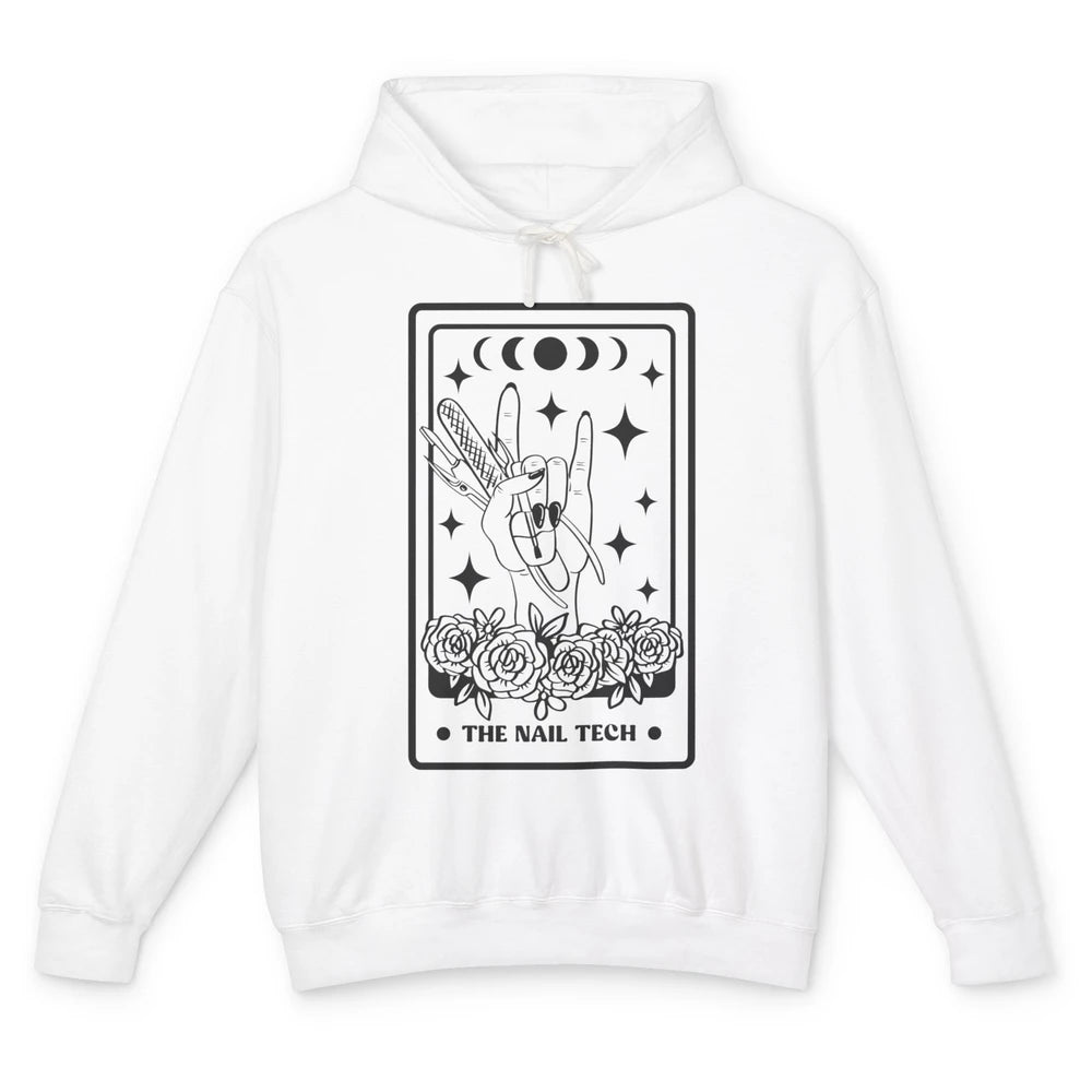 The Nail Tech Tarot Card Beautician Nail Boss Cosmetology Unisex Lightweight Hoodie