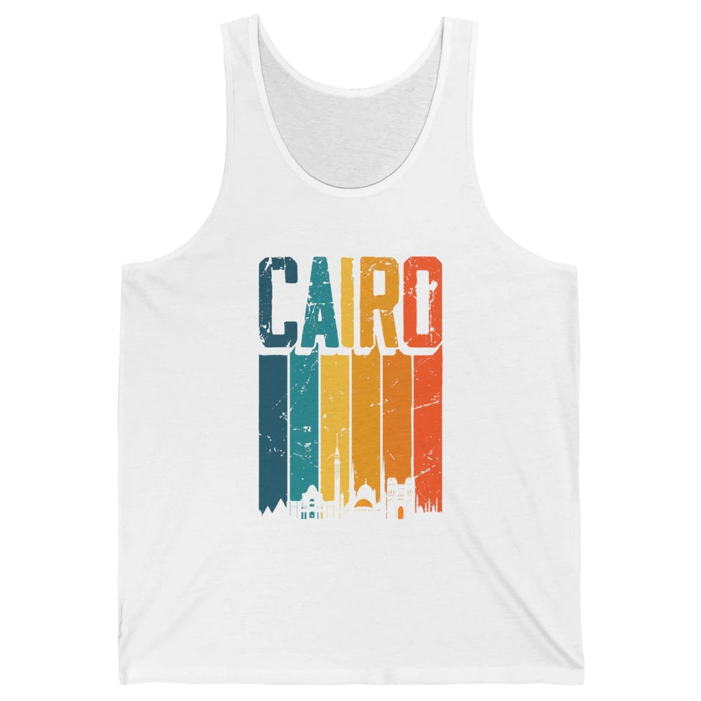 Ancient Pyramids Mystery Cairo Egypt Egyptian Sunset Skyline Unisex Jersey Tank