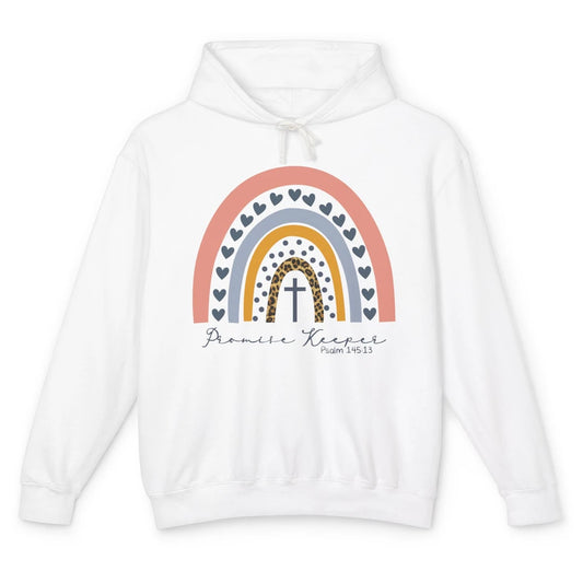 Leopard Rainbow Promise Keeper Christian Religious Jesus Unisex Lightweight Hoodie