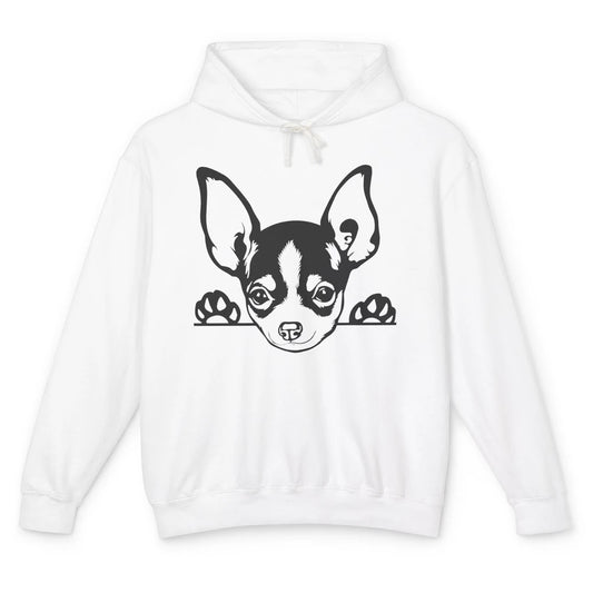 Chihuahua Owner Gift Chihuahua Dog Mom Chihuahua Black White Unisex Lightweight Hoodie