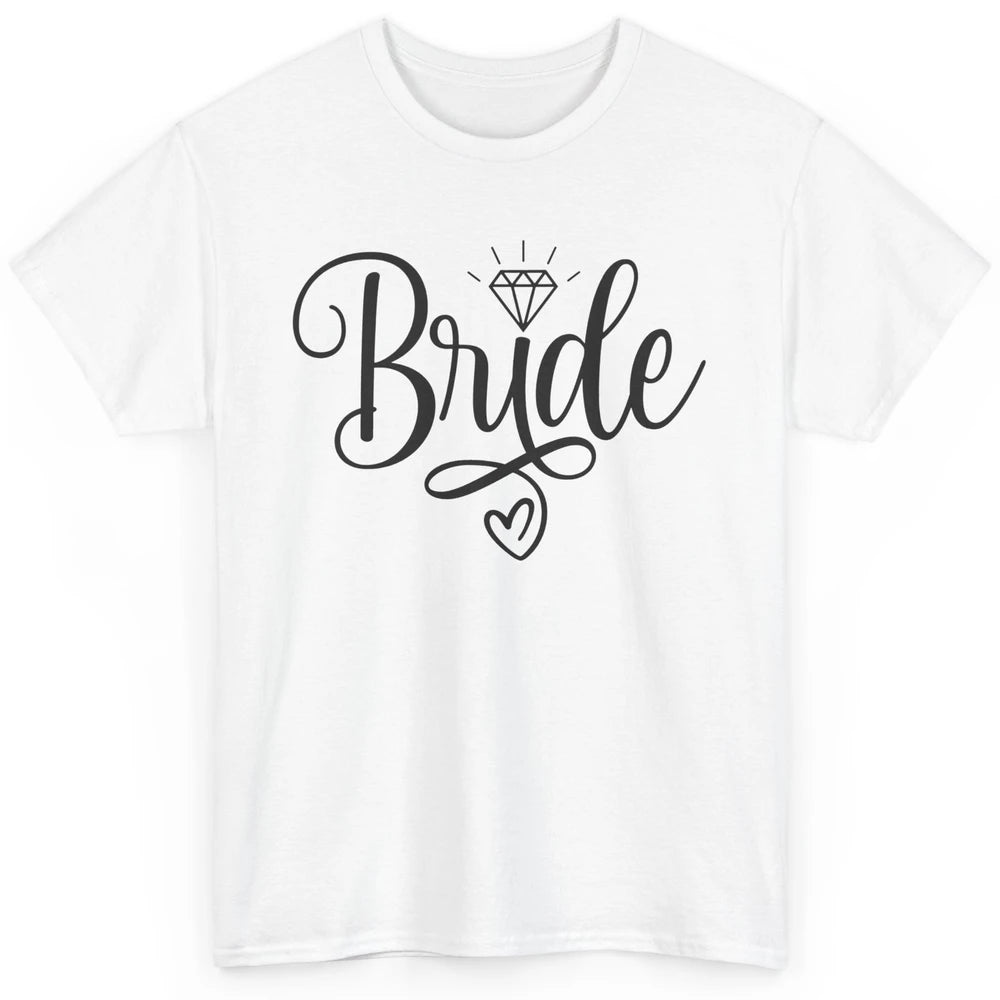 Bride To Be Wedding Ring Future Mrs. Engagement Bachelorette Classic Unisex T-Shirt