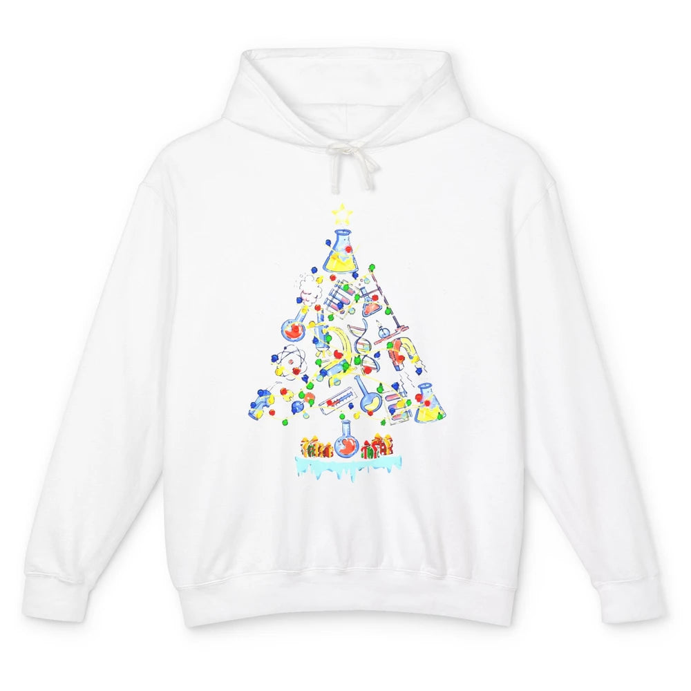 Laboratory Technician Christmas Tree Lab Tech Christmas Unisex Lightweight Hoodie