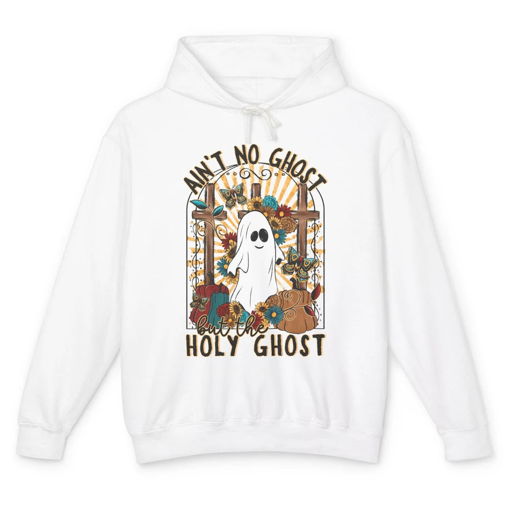 Ain't No Ghost But The Holy Ghost Spooky Christian Halloween Unisex Lightweight Hoodie